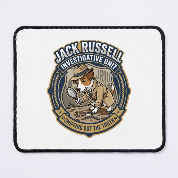 Item preview, Jack Russell Investigative Unit Detective True Crime designed and sold by PictoVibe.