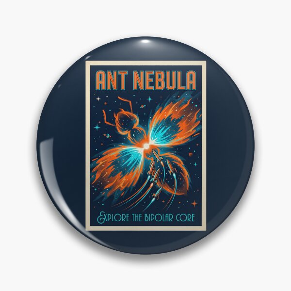Item preview, Ant Nebula Menzel 3 Retro NASA Travel Poster Bipolar designed and sold by RetroRewind Studio.