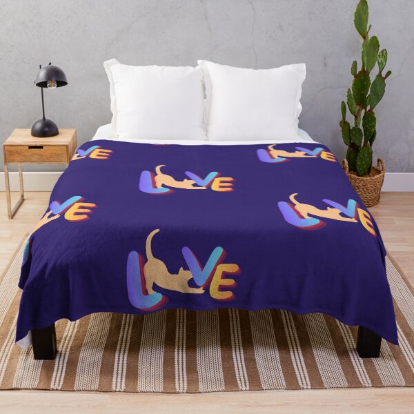 Item preview, Cat Lover "LOVE" Typography T-Shirt with Stretchy Feline Design designed and sold by NinaCreator.