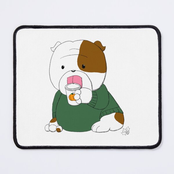 Item preview, Pumpkin Spice Latte Bully Cute Autumn Dog Art designed and sold by hollydoesign.