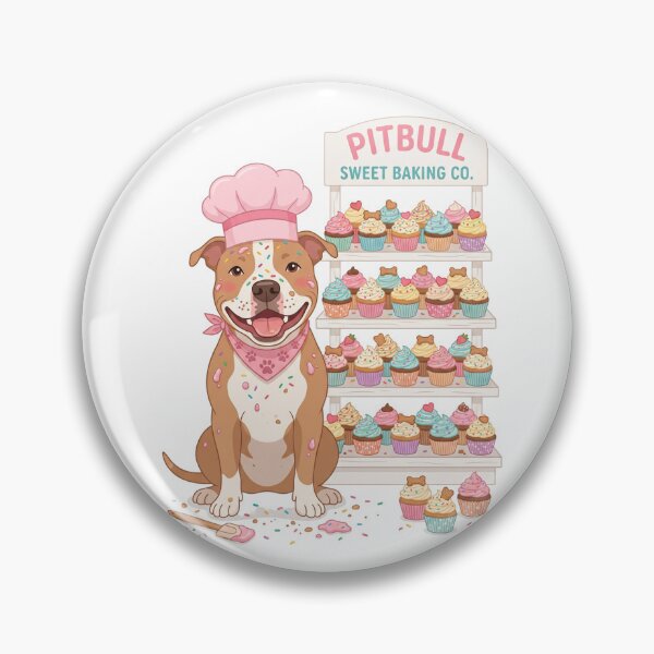 Item preview, Pitbull Sweet Baking Co Cupcake Patisserie designed and sold by PictoVibe.