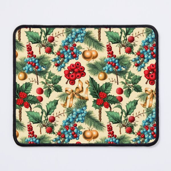 Item preview, Christmas Berries, Holiday Holly And Bows Vintage Pattern designed and sold by DEC02.