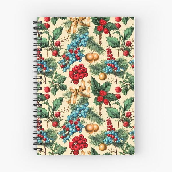 Item preview, Christmas Berries, Holiday Holly And Bows Vintage Pattern designed and sold by DEC02.