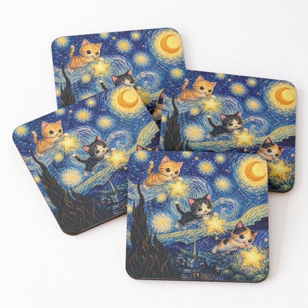 Item preview, Starry Night for Kittens designed and sold by EsenciaZen.