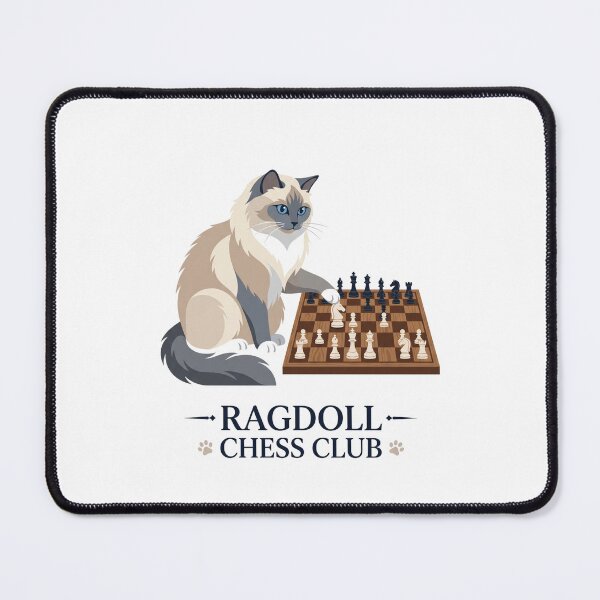 Item preview, Ragdoll Chess Club Grandmaster Board Game designed and sold by PictoVibe.