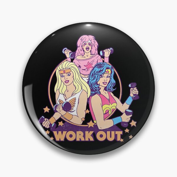 Item preview, Retro 80s Workout Queens Pop Art Gym designed and sold by Velvet-Mirage.