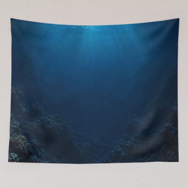Item preview, Deep Ocean Depths – Blue Abyss – Ocean Floor Background designed and sold by Ocean's ⭐⭐⭐⭐⭐.