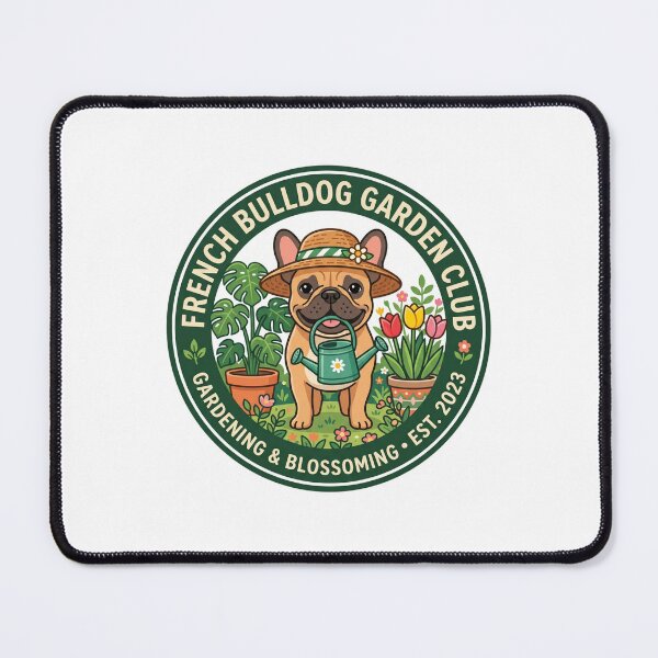 Item preview, French Bulldog Garden Club Cute Gardening Dog designed and sold by PictoVibe.