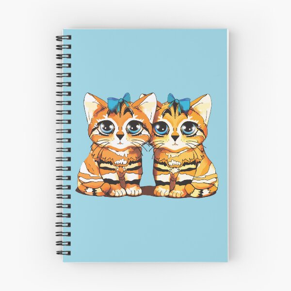 Item preview, Vintage Ginger Tabby Kittens with Blue Bows designed and sold by Karin Taylor.