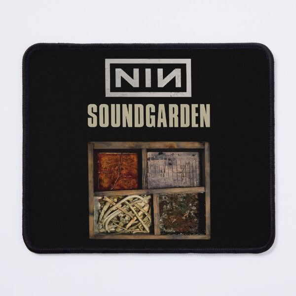 Item preview, Nine Inch Nails x Soundgarden Retro 90s Industrial Grunge Fan Art designed and sold by MindrootEchoart.
