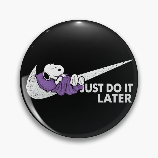 Item preview, Sleeping Snoopy | Nikes Swoosh Parody | Just Do It Later designed and sold by Har-vee.