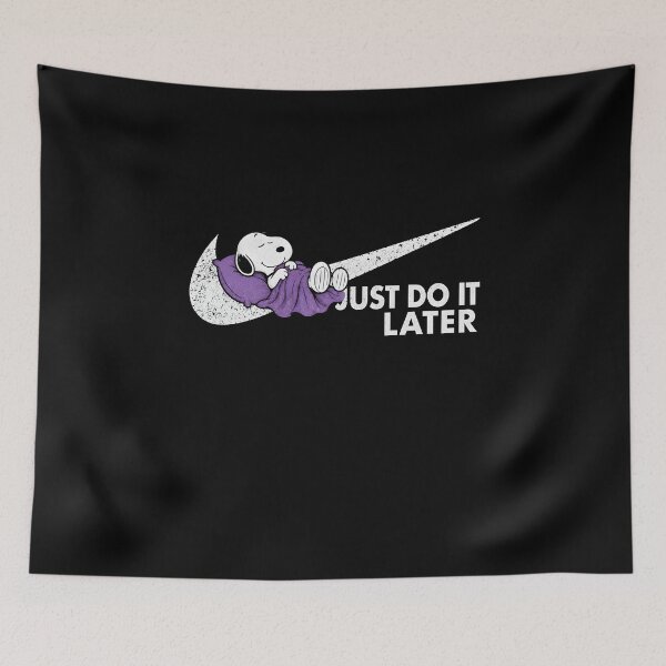 Item preview, Sleeping Snoopy | Nikes Swoosh Parody | Just Do It Later designed and sold by Har-vee.