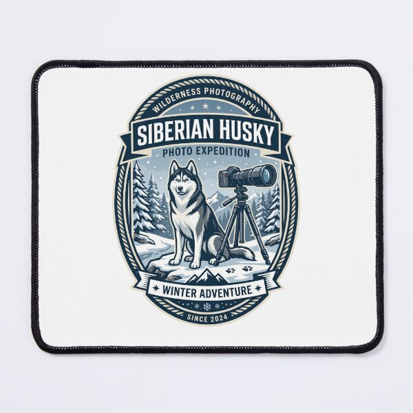 Item preview, Siberian Husky Photo Expedition Camera Wildlife designed and sold by PictoVibe.