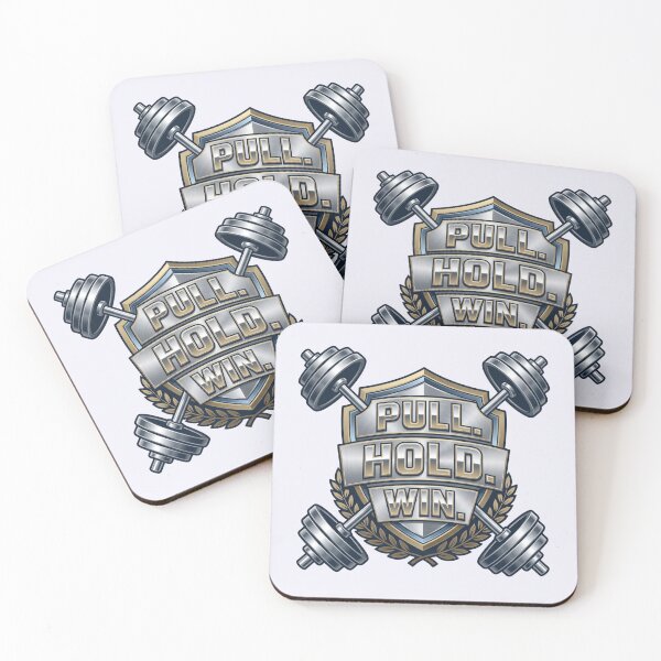 Item preview, Epic Pull Hold Win Powerlifting Shield Logo! designed and sold by pradeepvisuals.