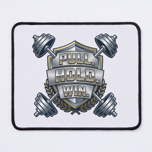 Item preview, Epic Pull Hold Win Powerlifting Shield Logo! designed and sold by pradeepvisuals.