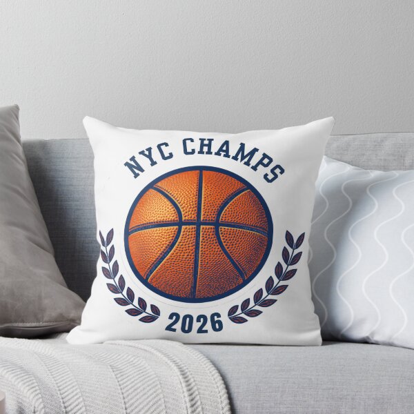 Item preview, NYC Champs 2026 Bold Basketball Fan Badge Sticker designed and sold by RedRubyBubble.