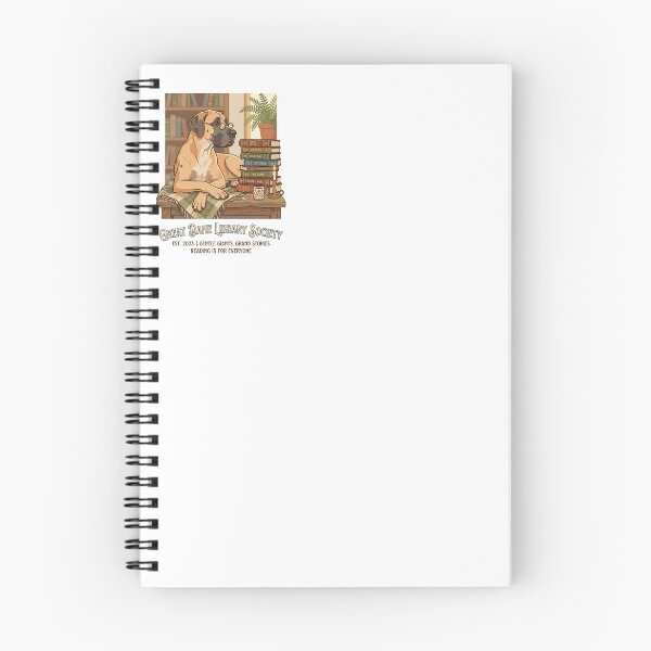 Item preview, Great Dane Library Society Bookworm Reader designed and sold by PictoVibe.