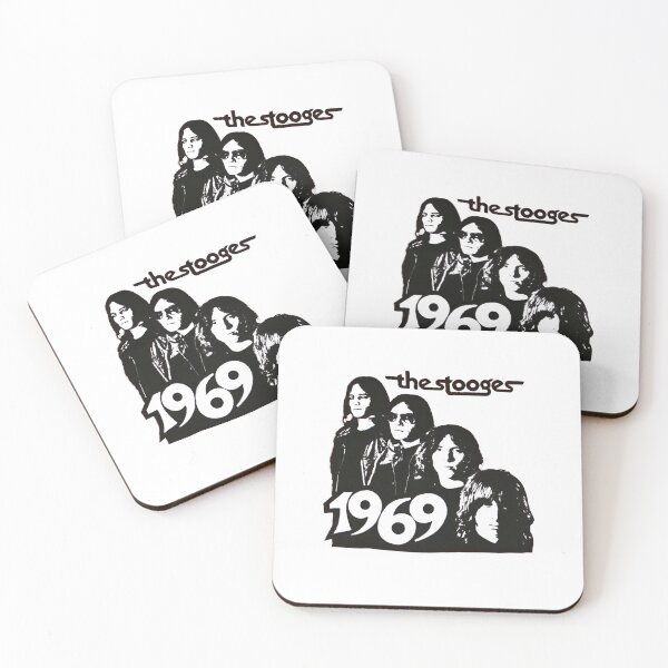 Item preview, The Stooges 1969 Vintage Proto Punk Rock Band Fan Art designed and sold by MindrootEchoart.