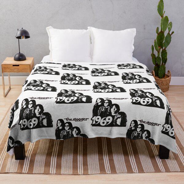 Item preview, The Stooges 1969 Vintage Proto Punk Rock Band Fan Art designed and sold by MindrootEchoart.