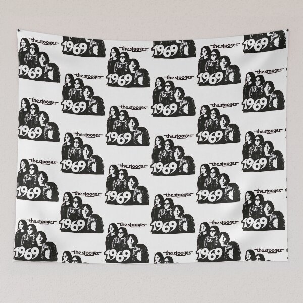 Item preview, The Stooges 1969 Vintage Proto Punk Rock Band Fan Art designed and sold by MindrootEchoart.