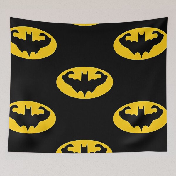 Item preview, Dark Knight Muscle Flex Gym Parody Logo designed and sold by Velvet-Mirage.