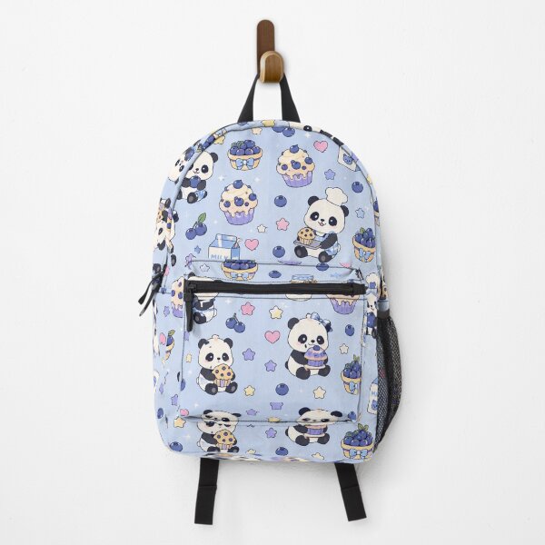 Item preview, Cute Panda Blueberry Bakery Kawaii Pattern designed and sold by Soft Berry Studio.