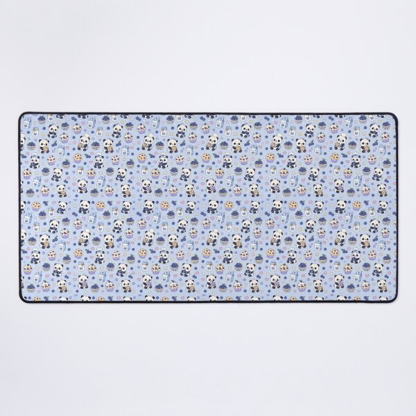 Item preview, Cute Panda Blueberry Bakery Kawaii Pattern designed and sold by Soft Berry Studio.