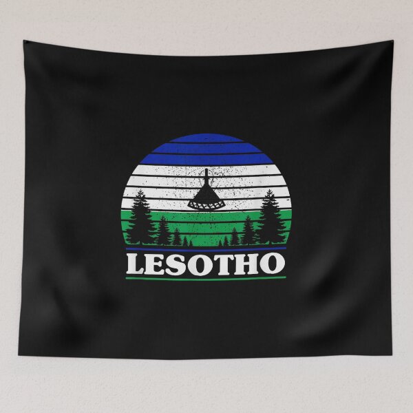 Item preview, Lesotho Flag designed and sold by goombi-creative.