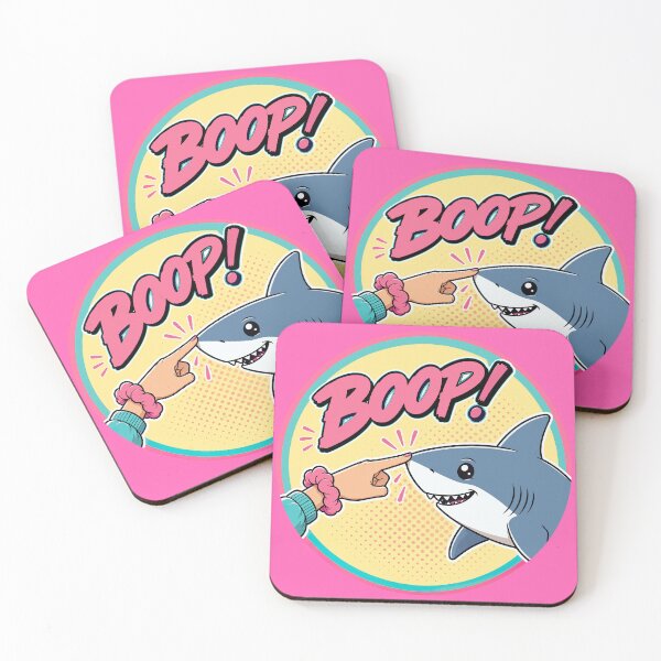 Item preview, BOOP! – Cute Shark Nose Boop The Snoot 90's Pop Art Cartoon designed and sold by pixiedustpaint.