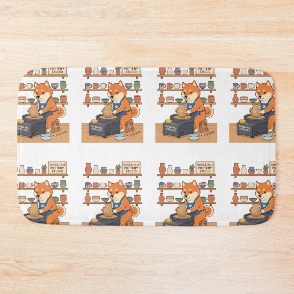 Item preview, Shiba Inu Pottery Studio Ceramic Artisan Clay designed and sold by PictoVibe.