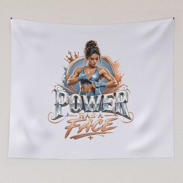 Item preview, Badass Power Has A Face Women's Boxing Art! designed and sold by pradeepvisuals.