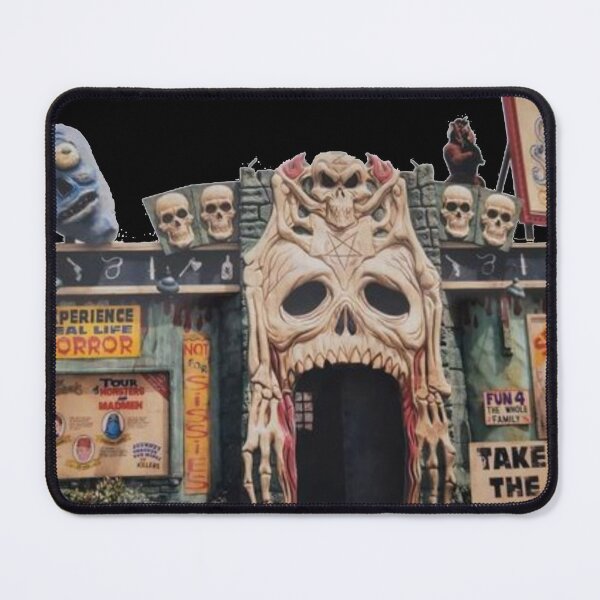 Item preview,  Retro Roadside Horror Attraction Collage Art designed and sold by Dragonmotor Media.
