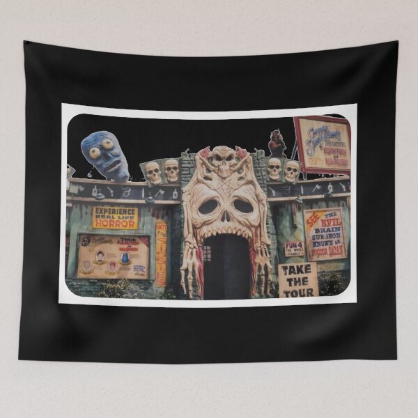 Item preview,  Retro Roadside Horror Attraction Collage Art designed and sold by dragonmotor7.