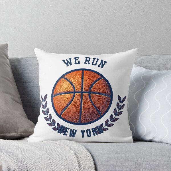 Item preview, We Run New York 2026 NBA Basketball Fan Badge Sticker designed and sold by RedRubyBubble.