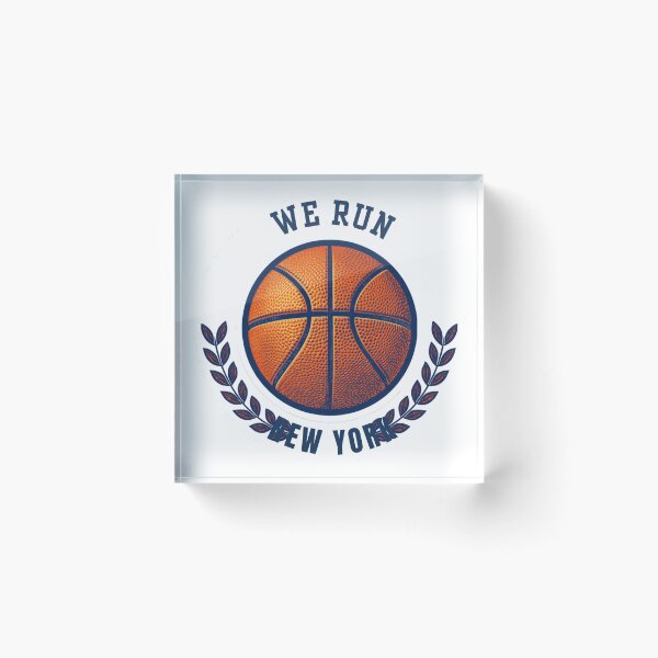 Item preview, We Run New York 2026 NBA Basketball Fan Badge Sticker designed and sold by RedRubyBubble.