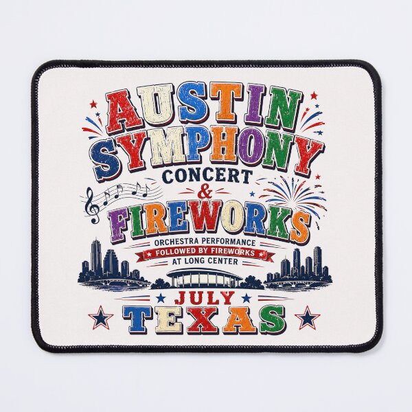 Item preview, Austin Symphony Concert And Fireworks designed and sold by Combat Skies.