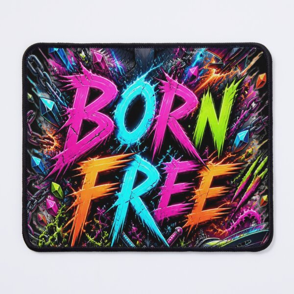 Item preview, Born Free Cyberpunk Neon Supercar Jet Luxury Streetwear T-Shirt designed and sold by weeomano.
