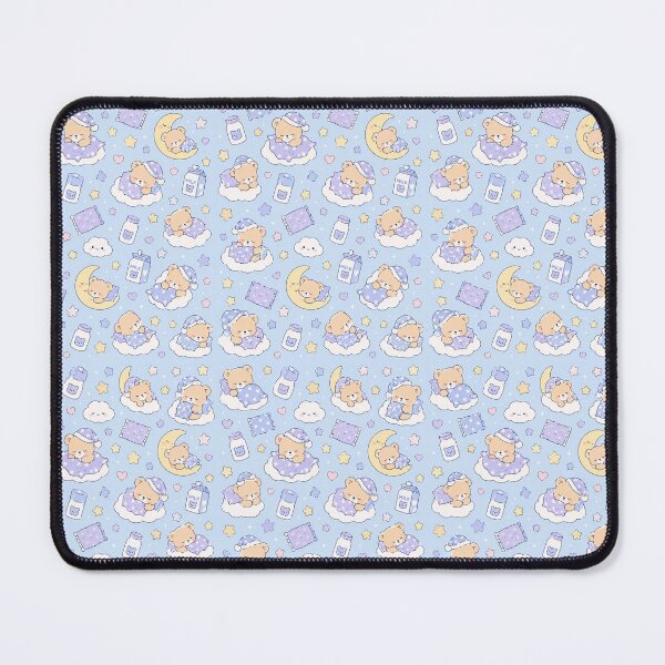Item preview, Sleepy Teddy Bear Dreamy Cloud Kawaii Pattern designed and sold by Soft Berry Studio.