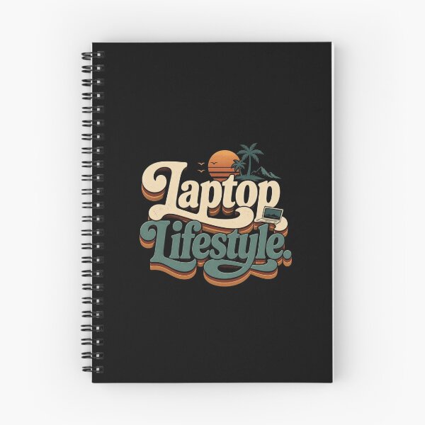 Item preview, Laptop Lifestyle. | Retro Remote Work Typography Design designed and sold by Irene Catchmind.