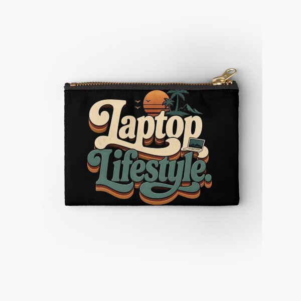 Item preview, Laptop Lifestyle. | Retro Remote Work Typography Design designed and sold by Irene Catchmind.