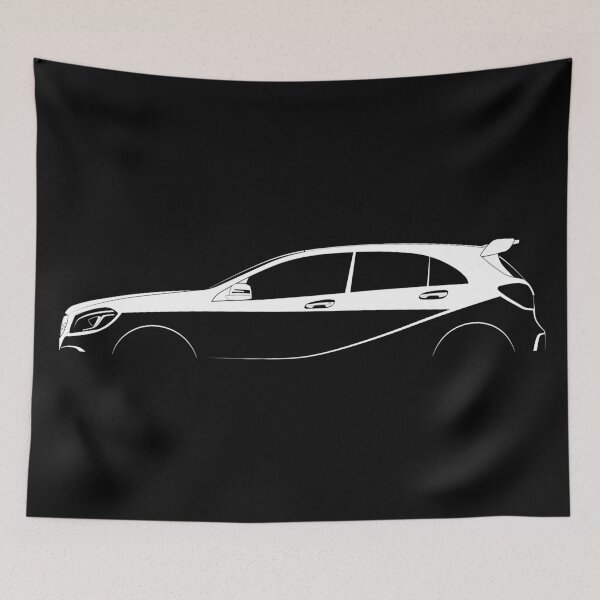 Item preview, A 45 (W176) (White) designed and sold by Car Silhouettes.