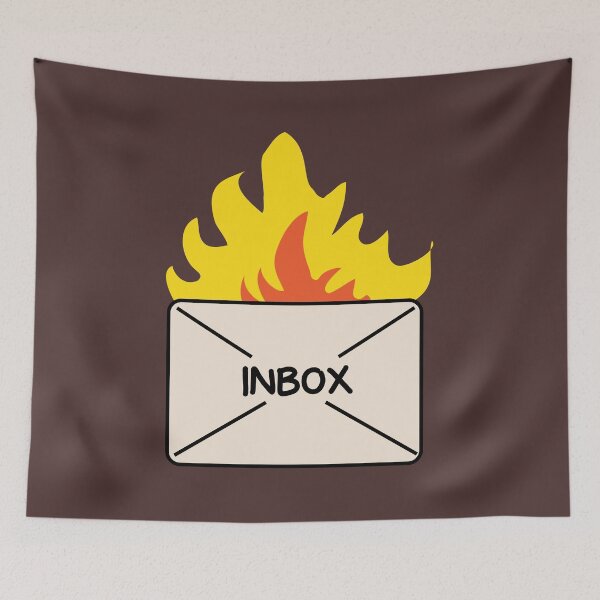 Item preview, Inbox dumpster fire designed and sold by fluffyfamcraft.