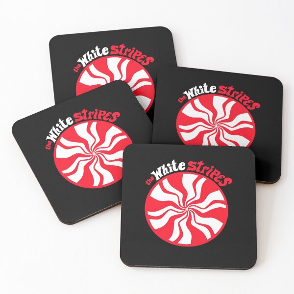 Item preview, The White Stripes Retro Peppermint Swirl Rock Band Fan Art designed and sold by MindrootEchoart.
