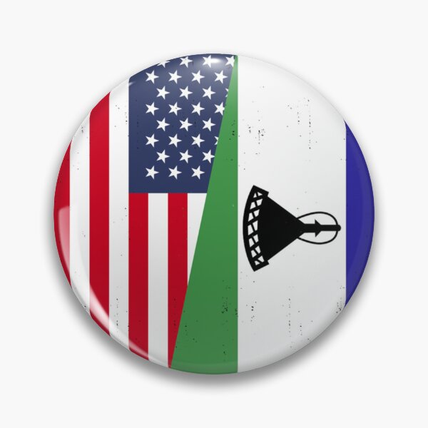Item preview, Lesotho American Flag designed and sold by goombi-creative.