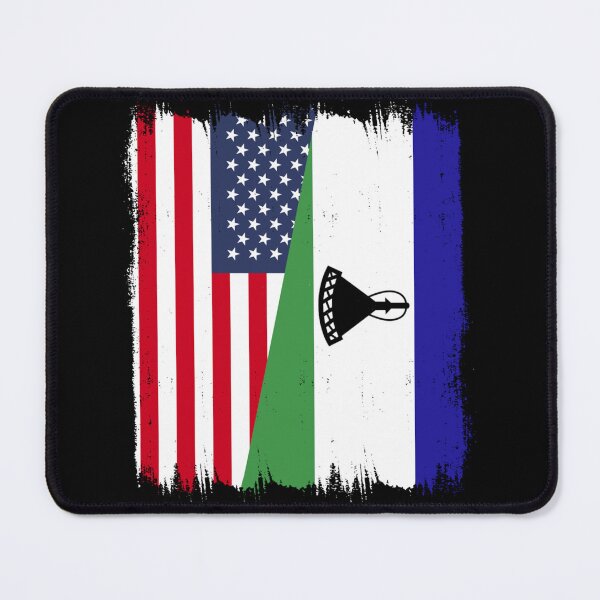 Item preview, Lesotho American Flag designed and sold by goombi-creative.