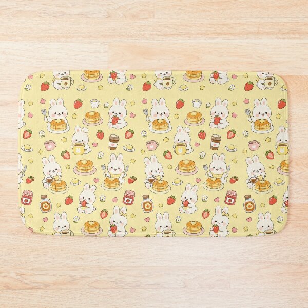 Item preview, Cute Bunny Pancake Breakfast Kawaii Pattern designed and sold by Soft Berry Studio.
