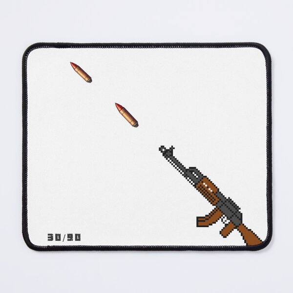 Item preview, Retro Pixel Art Rifle Gamer HUD Design veya Aesthetic Pixel AK47 Gaming HUD designed and sold by Redvibeco.