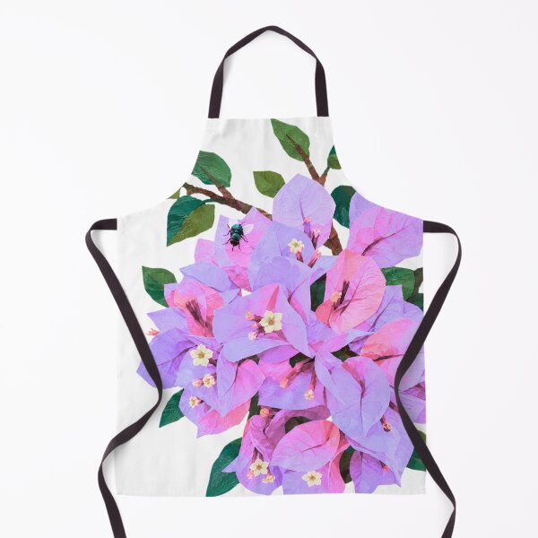 Item preview, Pastel Bougainvillea Collage Art – Pink & Purple Tropical Flower Botanical Paper Cut Design designed and sold by SWSandraWechner.