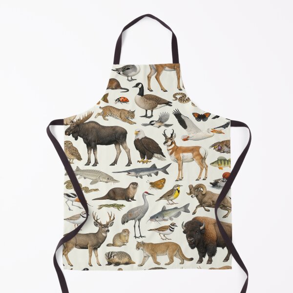 Item preview, Animals of North Dakota Retro Style Identification Chart designed and sold by kakarikihill.