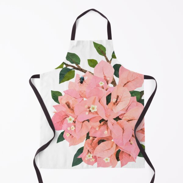 Item preview, Pastel Bougainvillea Collage Art – Pink Tropical Flower Botanical Paper Cut Design designed and sold by SWSandraWechner.